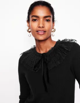 Tulle Party Jumper-Black