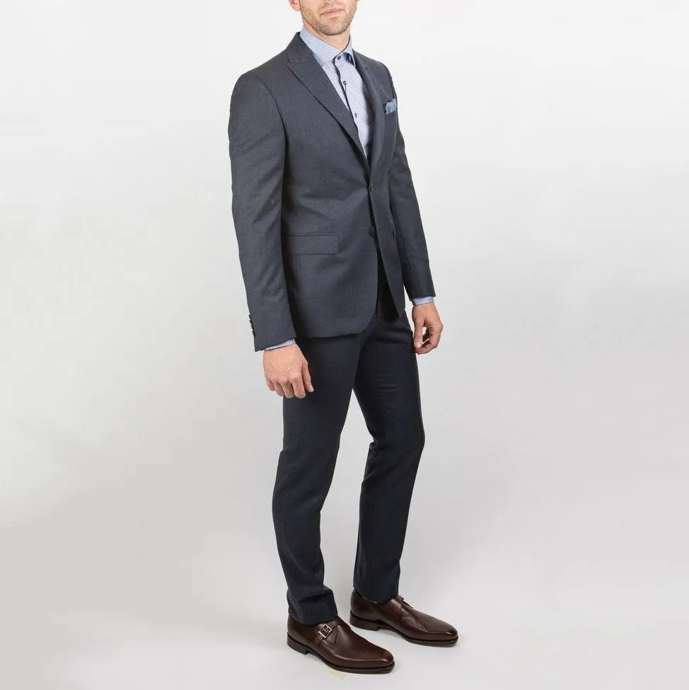 Windowpane Check Peak Lapel Suit